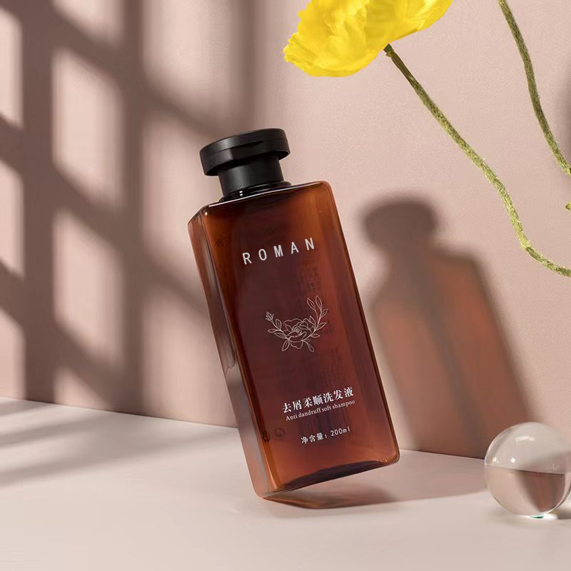 200Ml 300Ml Tóc Khô Bóp Tóc Dầu Chai PET Với Nắp Flip Top Nhựa Vuông Dầu Gội Sữa Tắm lotion Chai