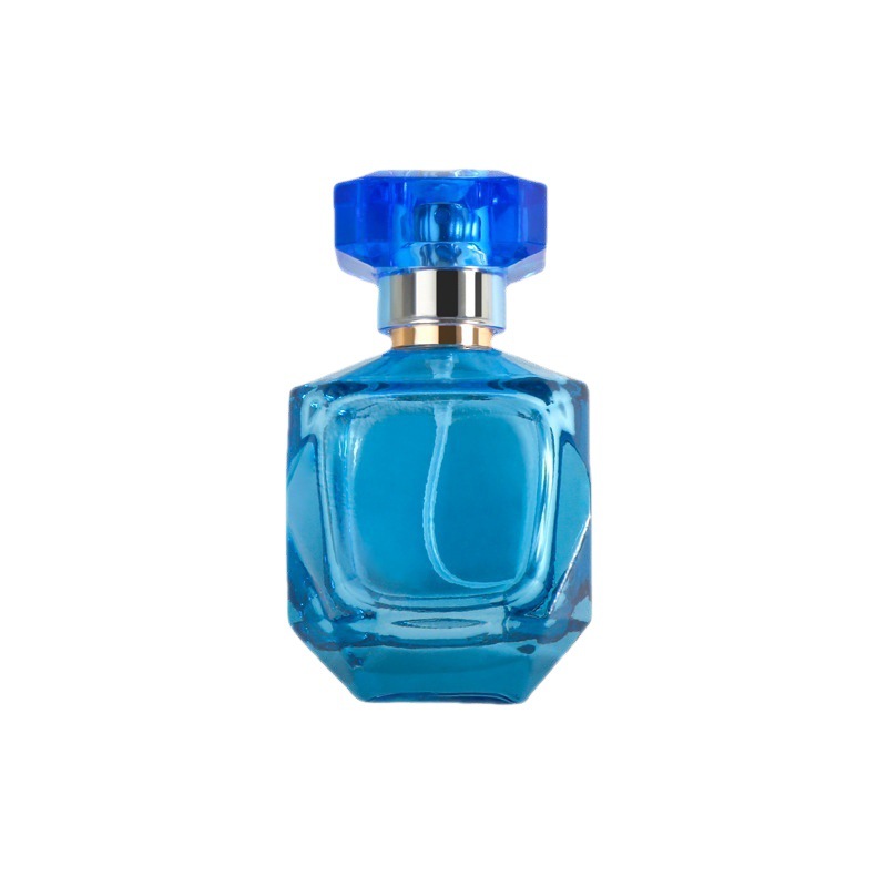 Chai xịt nước hoa thủy tinh rỗng màu xanh Bao bì chai thủy tinh