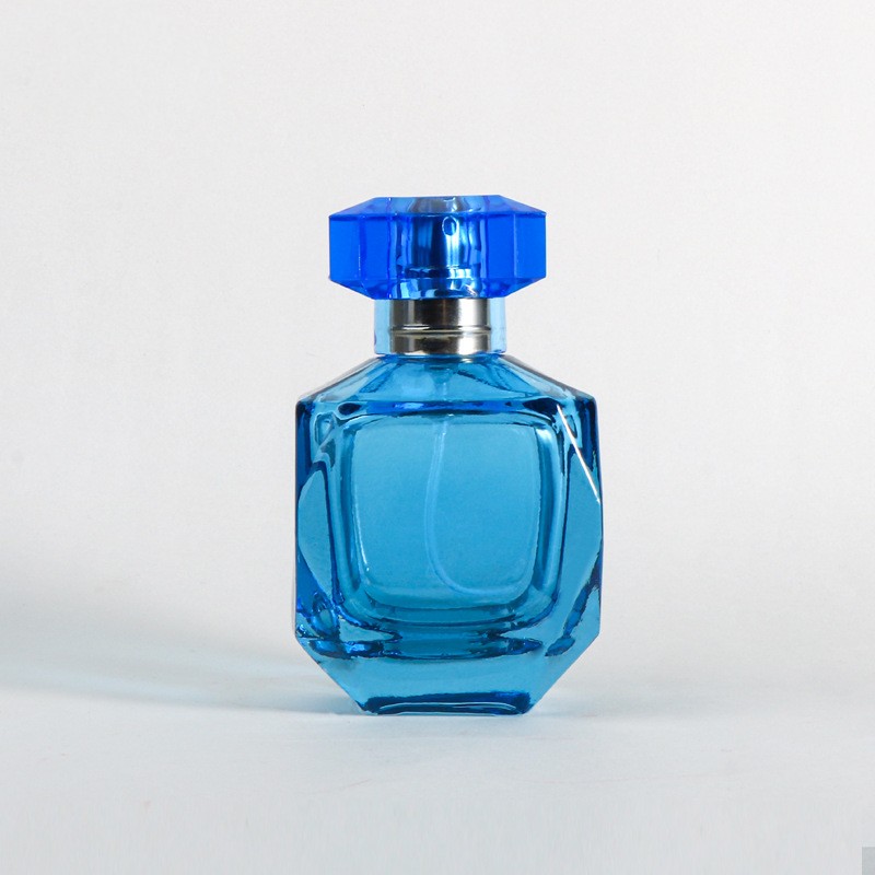 Chai xịt nước hoa thủy tinh rỗng màu xanh Bao bì chai thủy tinh Chai xịt nước hoa thủy tinh rỗng màu xanh Bao bì chai thủy tinh