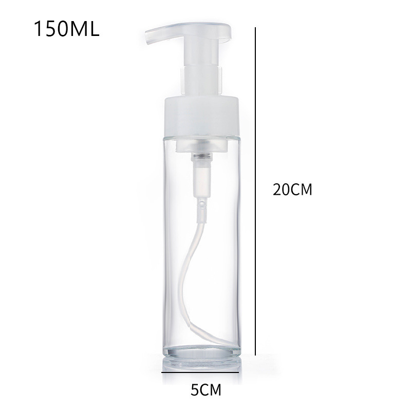 Chai bơm bọt thủy tinh rỗng Chai xà phòng rửa tay tạo bọt rõ ràng Chai bơm bọt thủy tinh rỗng Chai xà phòng rửa tay tạo bọt rõ ràng