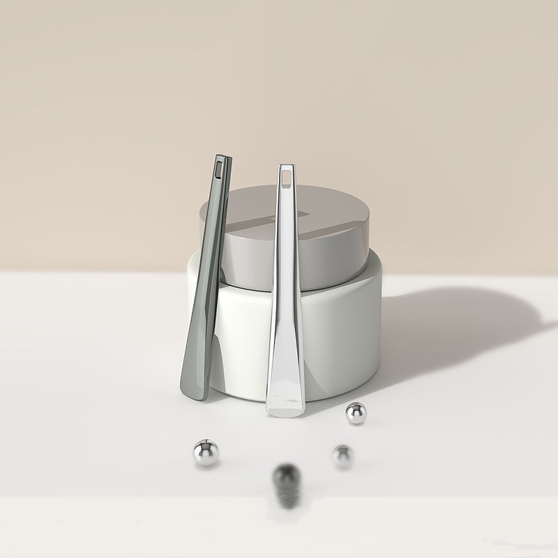 Dụng cụ bôi kem mắt kim loại vàng Thìa mỹ phẩm Massage mặt Muỗng trang điểm