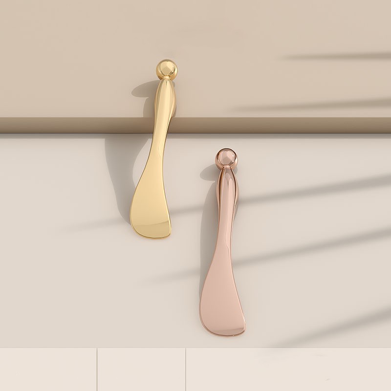 Nhãn hiệu cá nhân Đầu massage Mỹ phẩm Thìa Vàng Bạc Kem mắt Massage Thanh kim loại Thìa mỹ phẩm