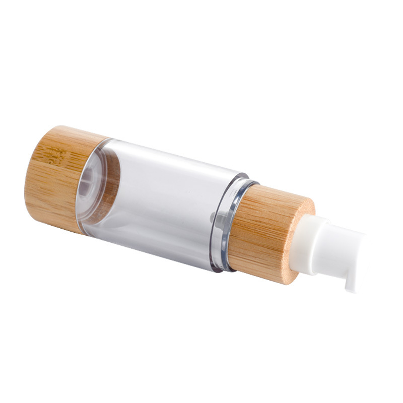 Kem dưỡng da có thể tái chế 50ml Chai không có không khí bằng tre dành cho mỹ phẩm Chai bơm không có không khí bằng tre Kem dưỡng da có thể tái chế 50ml Chai không có không khí bằng tre dành cho mỹ phẩm Chai bơm không có không khí bằng tre