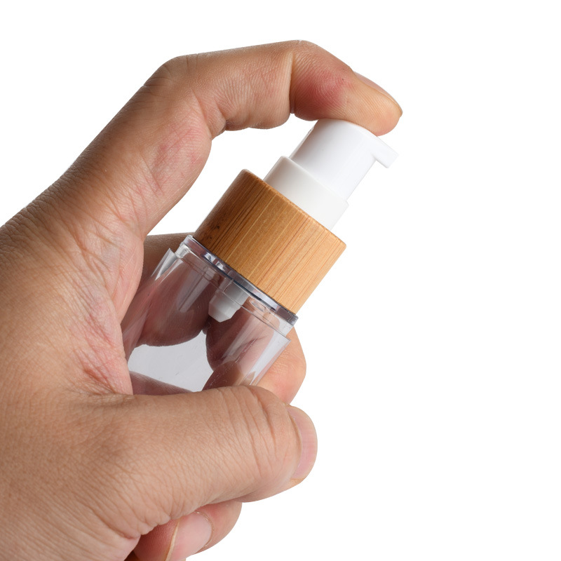 Kem dưỡng da có thể tái chế 50ml Chai không có không khí bằng tre dành cho mỹ phẩm Chai bơm không có không khí bằng tre Kem dưỡng da có thể tái chế 50ml Chai không có không khí bằng tre dành cho mỹ phẩm Chai bơm không có không khí bằng tre