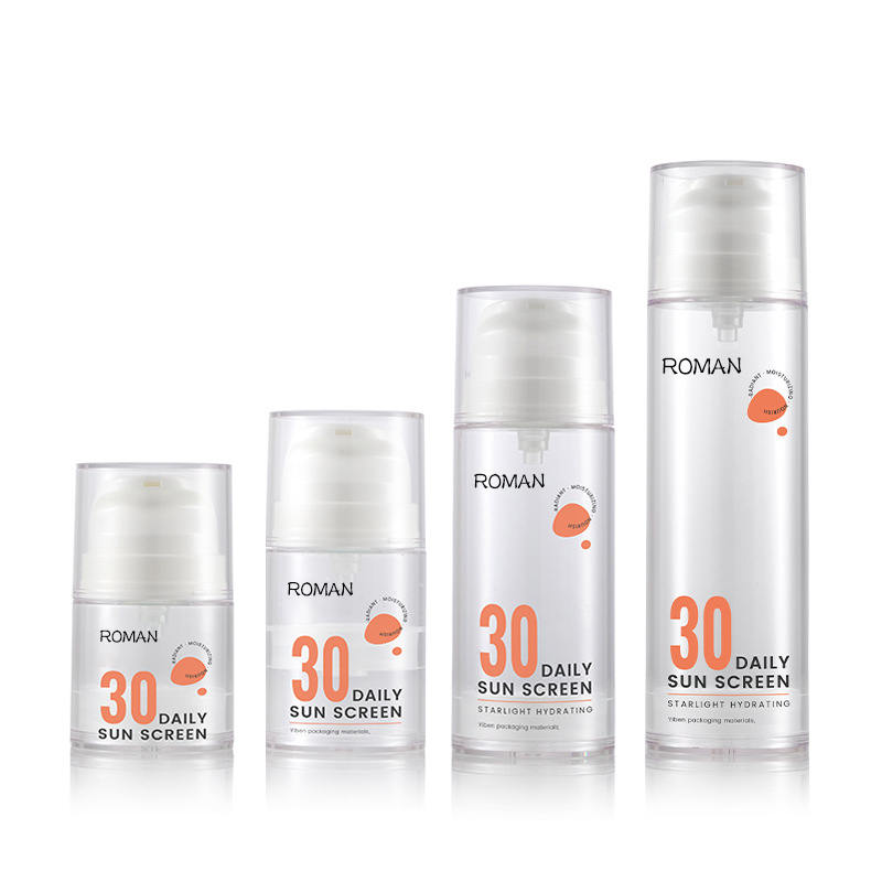 15ml 30ml 50ml 100ml 120ml Chai bơm đóng gói không có không khí màu trắng trong suốt để chăm sóc da Dầu dưỡng thể 15ml 30ml 50ml 100ml 120ml Chai bơm đóng gói không có không khí màu trắng trong suốt để chăm sóc da Dầu dưỡng thể