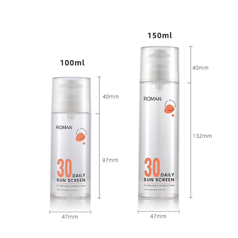 15ml 30ml 50ml 100ml 120ml Chai bơm đóng gói không có không khí màu trắng trong suốt để chăm sóc da Dầu dưỡng thể 15ml 30ml 50ml 100ml 120ml Chai bơm đóng gói không có không khí màu trắng trong suốt để chăm sóc da Dầu dưỡng thể
