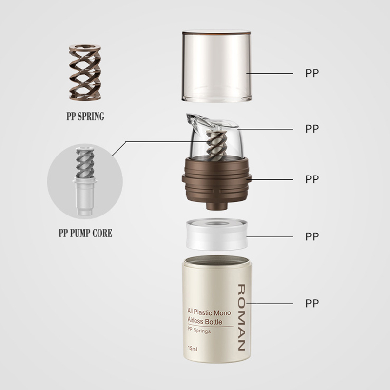 Nhựa Màu Nâu Kem Mỹ Phẩm Không Có Không Khí Rõ Ràng Chai Bơm Chăm Sóc Da Hộp Đựng Đồ Trang Điểm Cho Kem Gel Lotion Nhựa Màu Nâu Kem Mỹ Phẩm Không Có Không Khí Rõ Ràng Chai Bơm Chăm Sóc Da Hộp Đựng Đồ Trang Điểm Cho Kem Gel Lotion
