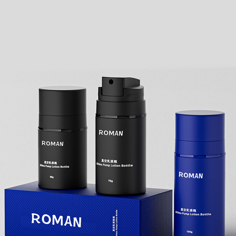 Chai kem dưỡng da màu đen mờ 15ml 30ml 50ml 100ml 120ml 150ml Bơm tinh chất chăm sóc da Chai không có không khí cho bao bì mỹ phẩm Chai kem dưỡng da màu đen mờ 15ml 30ml 50ml 100ml 120ml 150ml Bơm tinh chất chăm sóc da Chai không có không khí cho bao bì mỹ phẩm