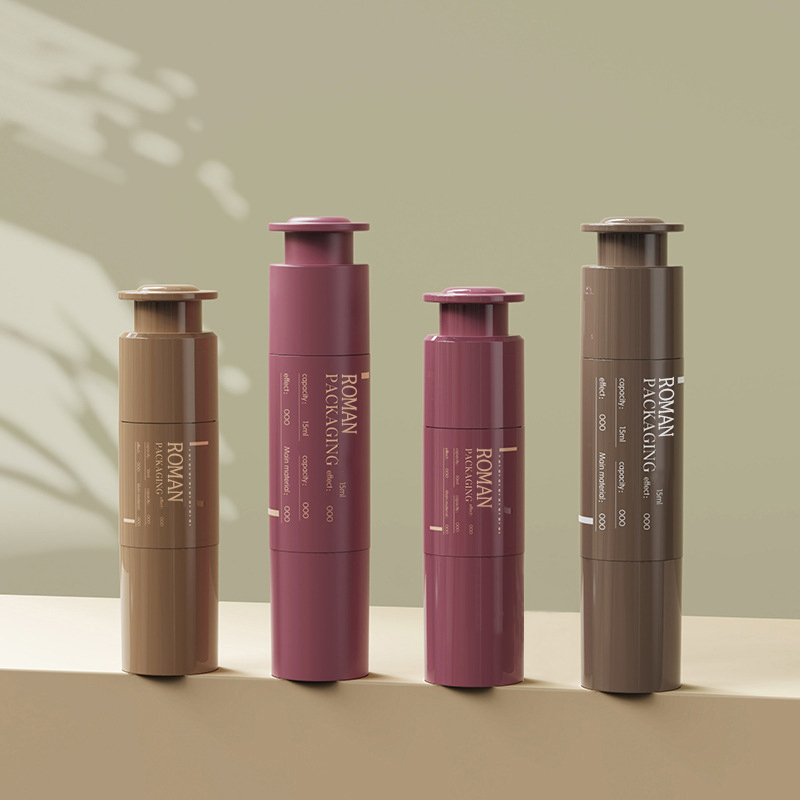 10ml 15ml 20ml Bao bì mỹ phẩm Ống tiêm Kem mắt tùy chỉnh Ống tiêm Mỹ phẩm Kem dưỡng da cầm tay bằng nhựa Chai không có không khí