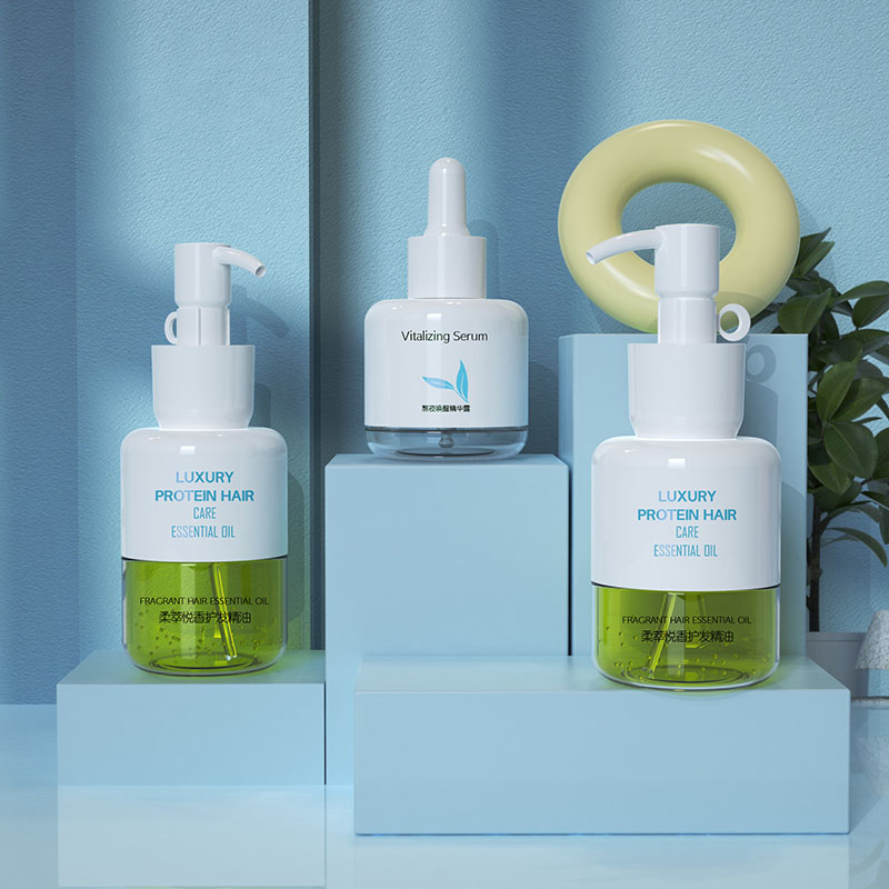 Khối lượng lớn nhỏ giọt 50ml 80ml 100ml Chai dầu tóc bằng nhựa Bao bì chăm sóc da Bao bì chai dầu cơ thể bằng nhựa rỗng