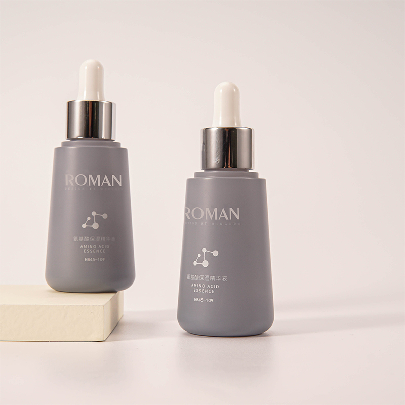 Trống 1oz 5ml 10ml 15ml 30ml 50ml Hình nón dày đầy màu sắc Nhựa mờ mỹ phẩm Chai nhỏ giọt để chăm sóc da