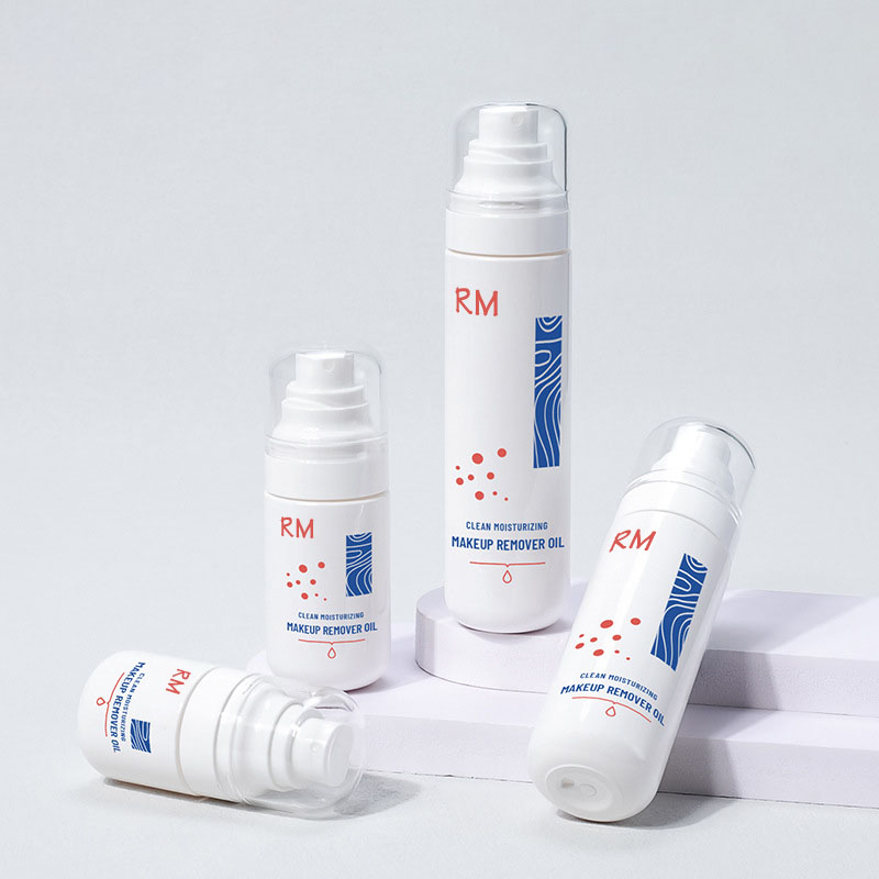 50ml 80ml 100ml Nhựa rỗng Dầu tẩy trang mỹ phẩm màu trắng PET Face Body Toner Chai xịt phun sương