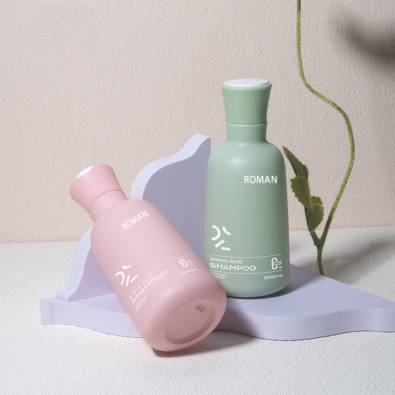 Chai dầu gội bóp nhựa rỗng màu xanh hồng mờ 300ml có nắp trên dạng đĩa để đựng serum và kem dưỡng da chăm sóc da Chai dầu gội bóp nhựa rỗng màu xanh hồng mờ 300ml có nắp trên dạng đĩa để đựng serum và kem dưỡng da chăm sóc da
