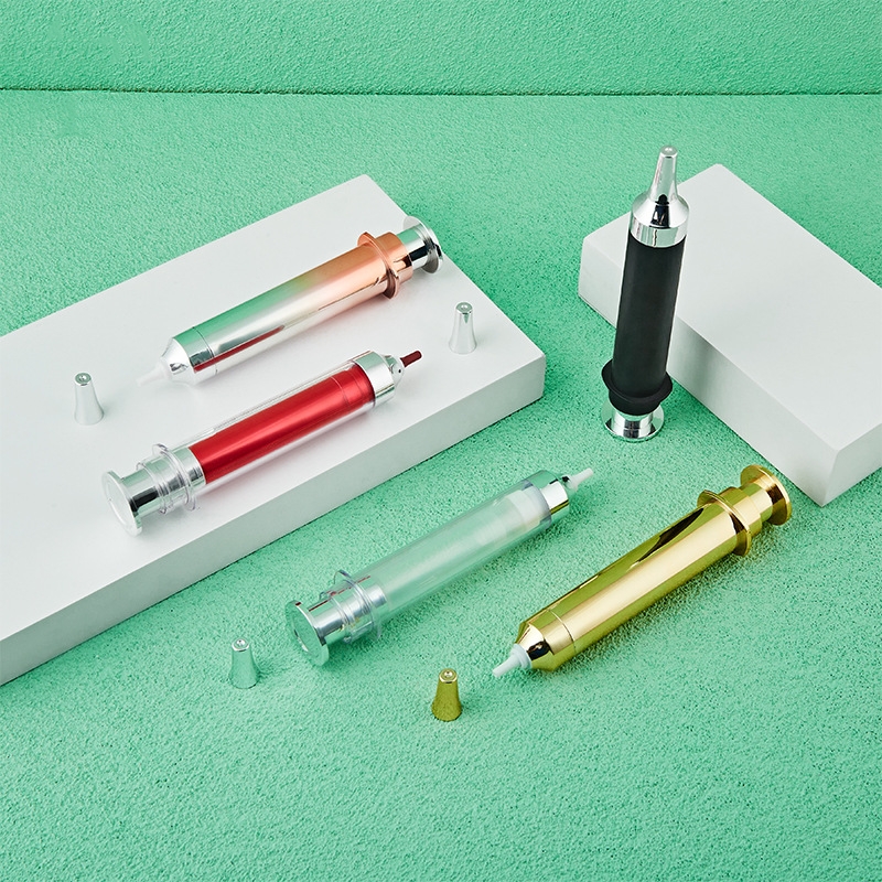 10ml 15ml 20ml Mỹ phẩm Kem dưỡng mắt Kem ống tiêm Ống tiêm có hình chai không có không khí 10ml 15ml 20ml Mỹ phẩm Kem dưỡng mắt Kem ống tiêm Ống tiêm có hình chai không có không khí