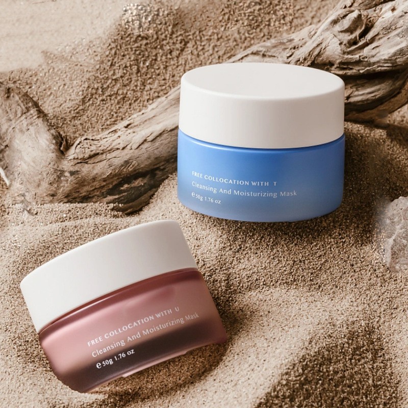 Bao bì mỹ phẩm lọ thủy tinh tròn cổ điển cho kem mặt và kem mắt