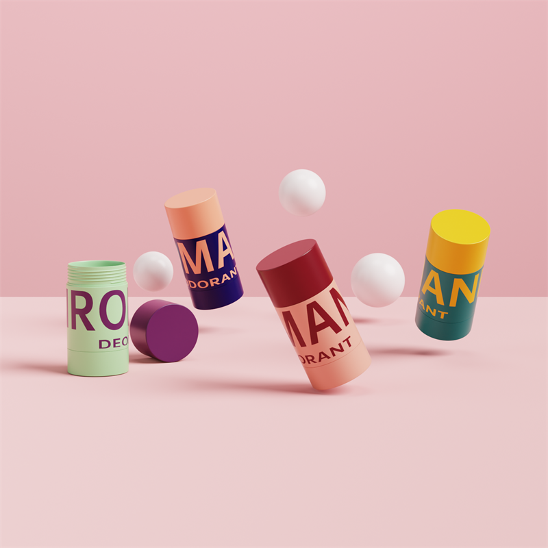 Chăm sóc da Chai nhựa khử mùi hình bầu dục rỗng Chăm sóc da Chai nhựa khử mùi hình bầu dục rỗng