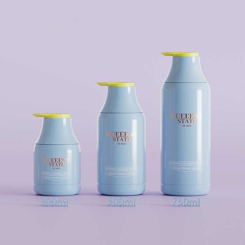 300ml 500ml 750ml Chai dầu gội nhựa màu đỏ xanh xám Chai sữa tắm Dầu xả Chai dưỡng da