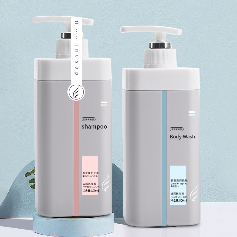 Dung Tích Cao 500Ml 800Ml Bao Bì Nhựa Chai Đựng Kem Dưỡng Da Tóc Thuốc Bổ Hộp Đựng Trống Dầu Gội Và Dầu Xả Chai