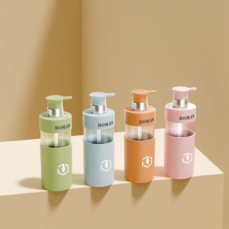 Luxury 100ml 200ml 300ml 450ml 500ml 700ml Body Lotion Chai Chai dầu gội và dầu xả bằng nhựa PET Bộ bao bì mỹ phẩm cho sữa tắm