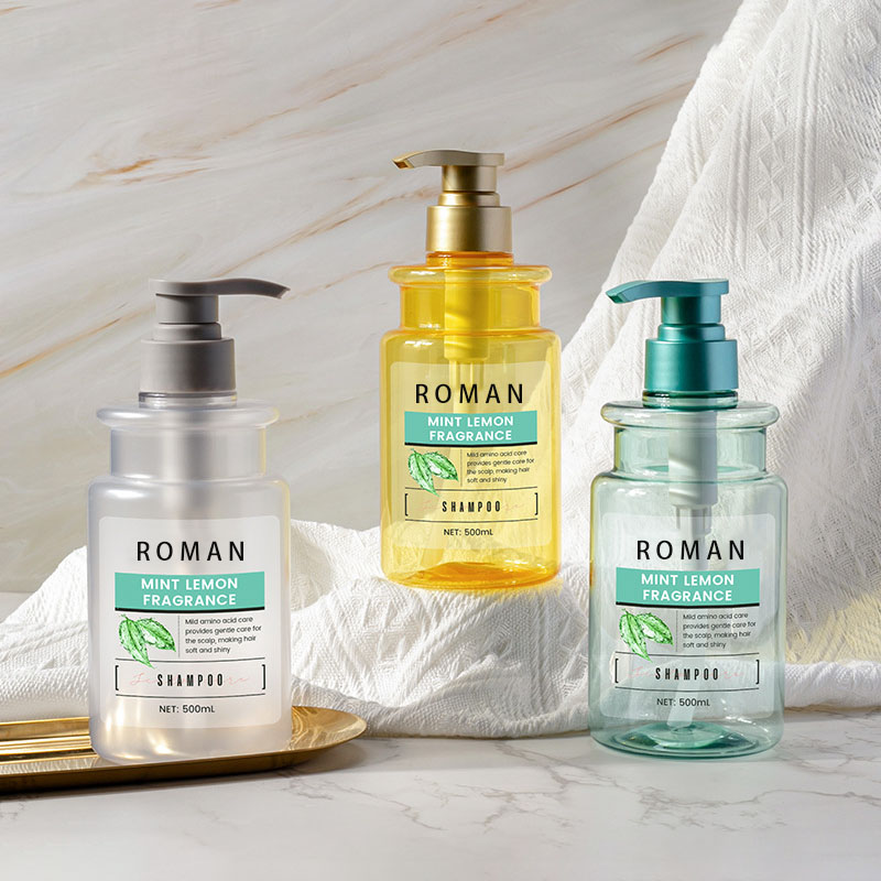 Chai PET 300Ml 500Ml Nhựa Báo Chí Trong Suốt Sữa Tắm Dầu Gội Sữa Tắm Bơm Cói Cho Kem Nước Hoa Chăm Sóc Cơ Thể