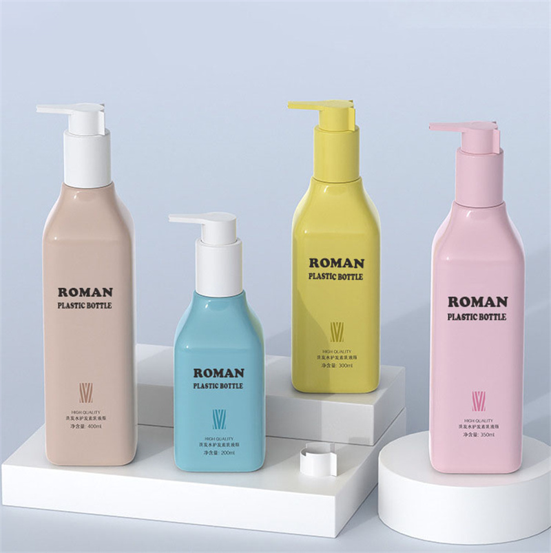 Chai dầu dưỡng thể đầy màu sắc sang trọng có bơm nhựa Chai bơm mỹ phẩm hình bầu dục PET có khóa bên cho dầu gội lotion 200ml 300ml 400ml Chai dầu dưỡng thể đầy màu sắc sang trọng có bơm nhựa Chai bơm mỹ phẩm hình bầu dục PET có khóa bên cho dầu gội lotion 200ml 300ml 400ml