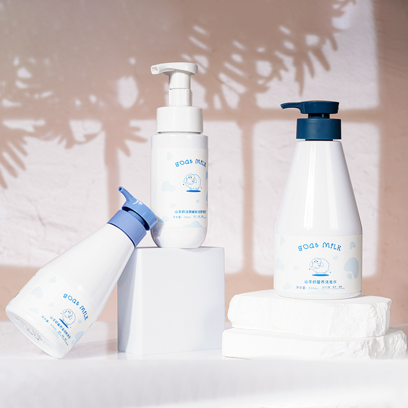 Nhãn hiệu riêng 300ml 500ml Chai nhựa PET trắng nguyên chất Kem dưỡng trắng da Sữa dưỡng ẩm có bơm dưỡng Nhãn hiệu riêng 300ml 500ml Chai nhựa PET trắng nguyên chất Kem dưỡng trắng da Sữa dưỡng ẩm có bơm dưỡng