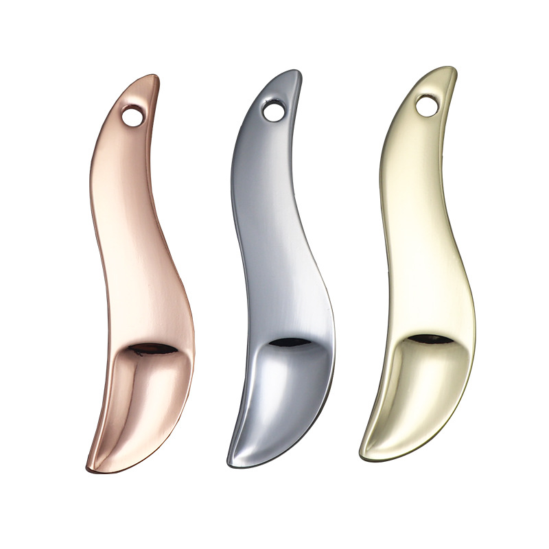 Thìa trang điểm làm đẹp Mini Mặt nạ nhỏ kem mắt Mặt nạ thìa mỹ phẩm kim loại vàng