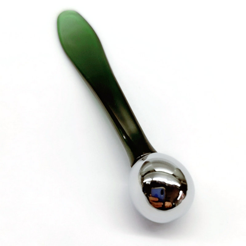 Kem Mắt Con Lăn Massage Mặt Trang Điểm Mặt Muỗng Muỗng Hoa Hồng Vàng Mini Kim Loại Thép Không Gỉ Đựng Mỹ Phẩm Thìa Đũa